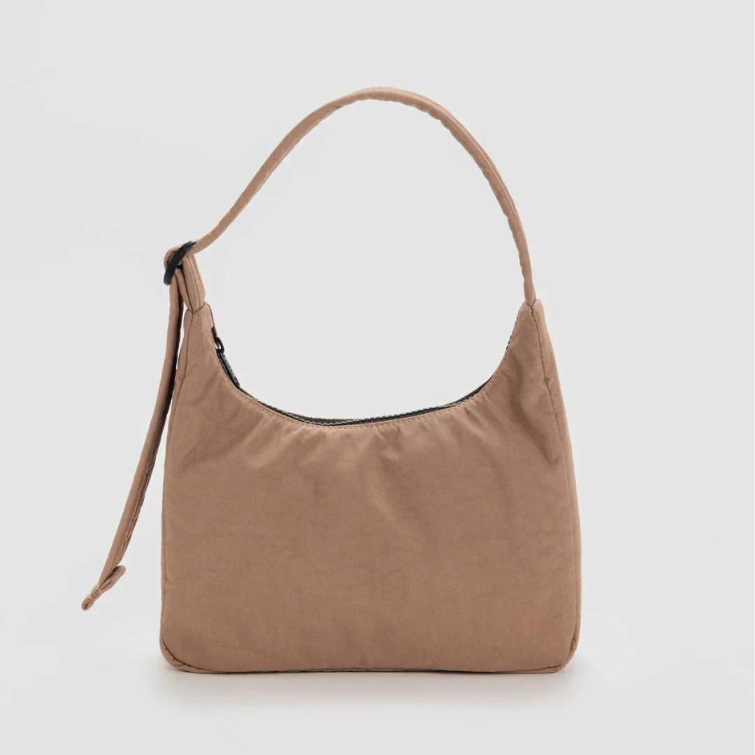 Baggu Mini Nylon Shoulder Bag - Cocoa - Image 3