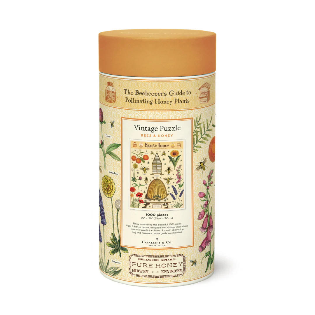 Cavallini & Co.  1000 Piece Puzzle - Bees & Honey - Image 3