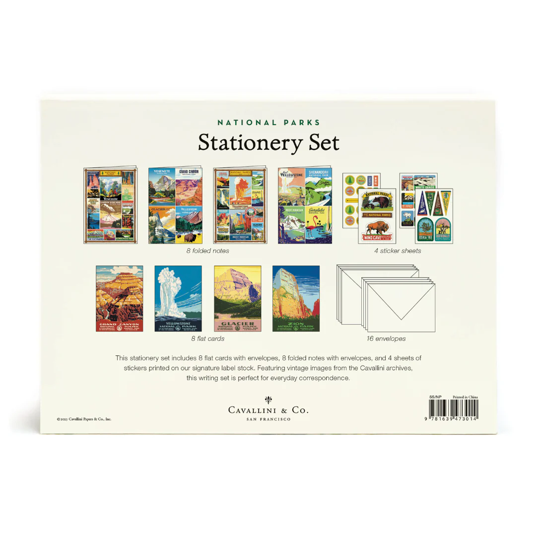 Cavallini & Co. Stationery Set - National Parks - Image 3