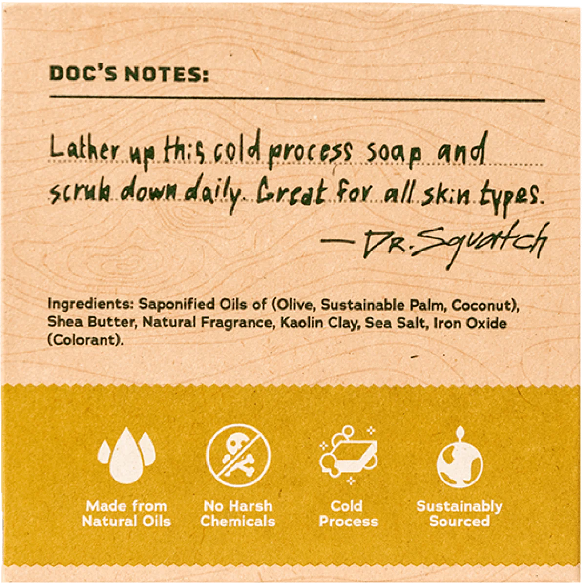 Dr. Squatch Bar Soap - Gold Moss - Image 4