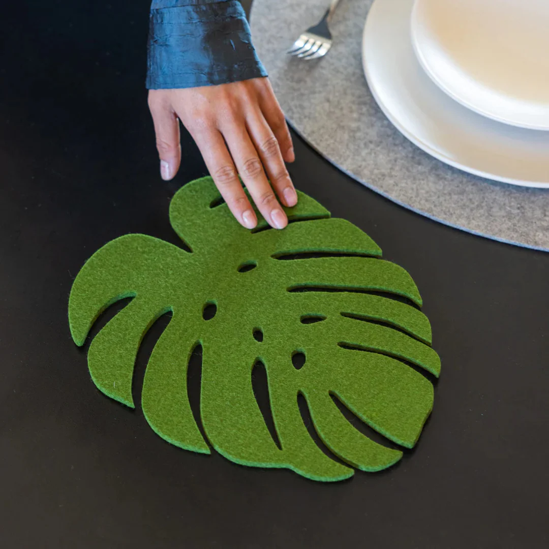 Monstera Leaf Trivet- Loden Green - Image 3