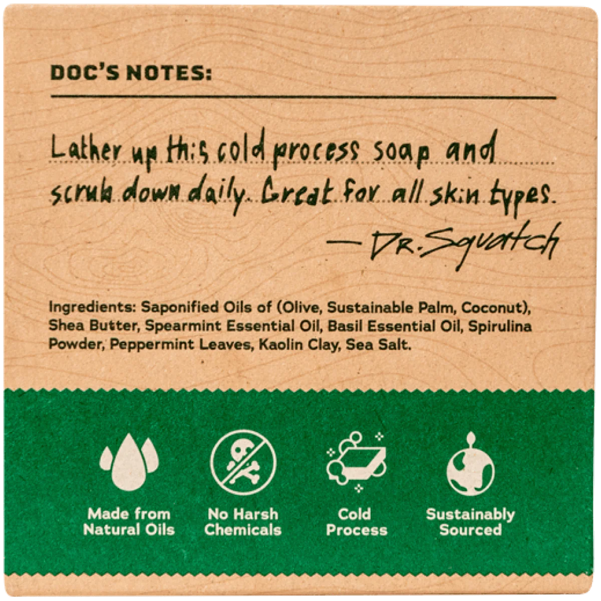Dr. Squatch Bar Soap - Spearmint Basil - Image 4